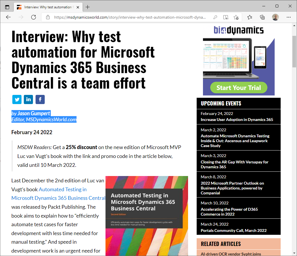 Interview: Why Test Automation For Microsoft Dynamics 365 Business ...